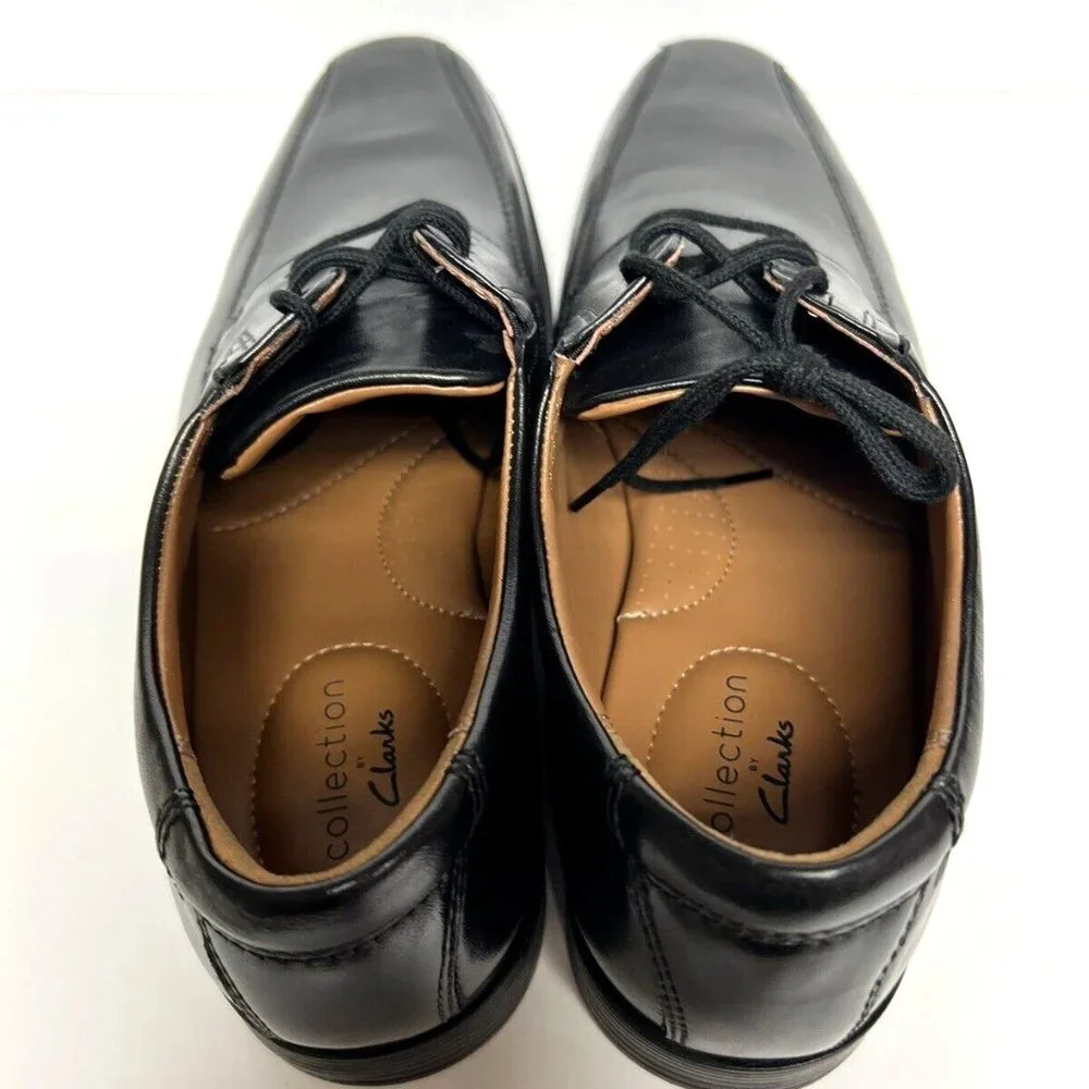 Clarks Mens Tilden Walk Oxford Black Size 10.5Wide